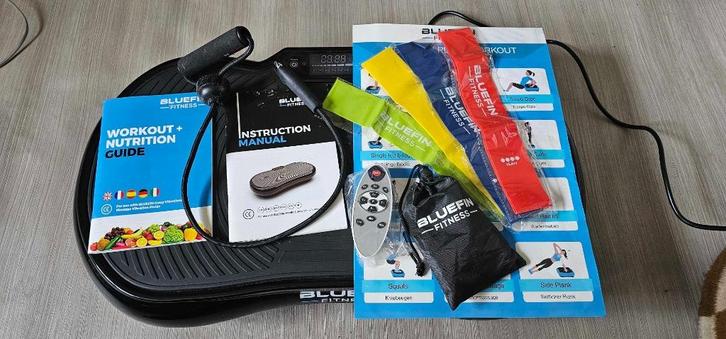 Bluefin Fitness Trilplaat + Veel accessoires, Sport en Fitness, Fitnessapparatuur, Zo goed als nieuw, Trilplaat, Armen, Benen