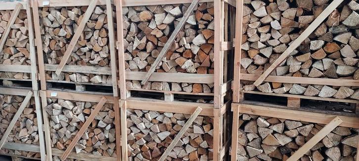 Haardhout Brandhout eik berk beuk mix, Tuin en Terras, Haardhout, Blokken, 6 m³ of meer, Ophalen of Verzenden
