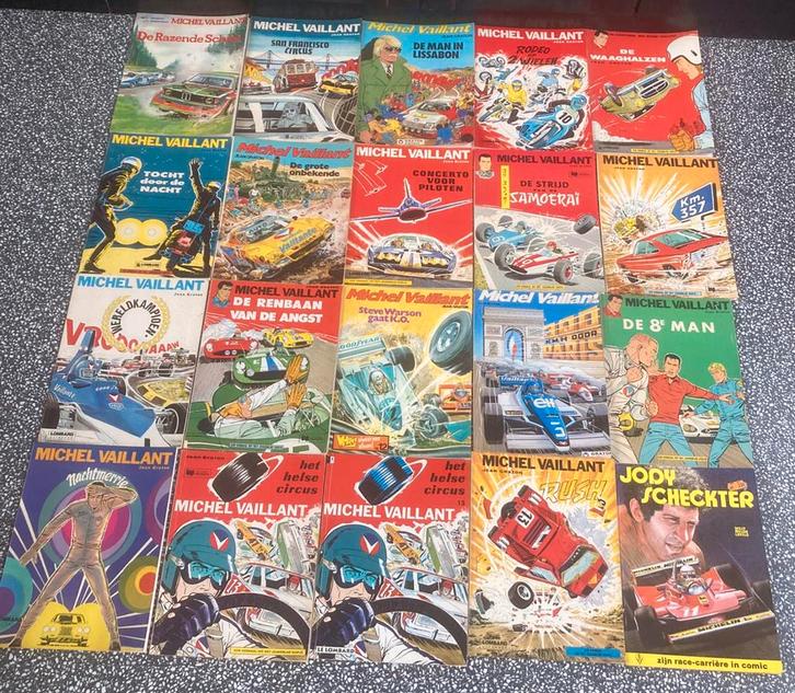 Stapel Michel Vaillant in 1 koop afhalen, Boeken, Stripboeken, Gelezen, Meerdere stripboeken, Ophalen