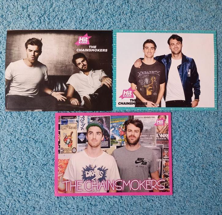 The Chainsmokers posters hitkrant, Verzamelen, Posters, Nieuw, Muziek, A4 of kleiner, Rechthoekig Liggend, Ophalen of Verzenden