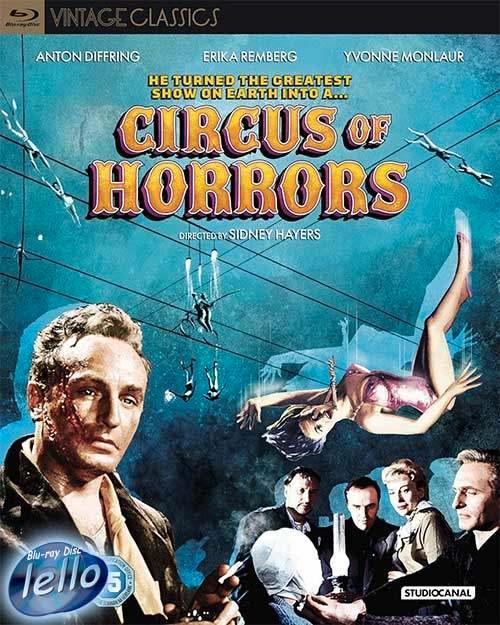 Blu-ray: Circus of Horrors (1960 Anton Diffring) UK KiS--, Cd's en Dvd's, Blu-ray, Nieuw in verpakking, Horror, Ophalen of Verzenden