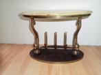 ANTIEK SALONTAFEL MARMER KOPER VISSENPOTEN 65 x 35 x 40, Antiek en Kunst, Ophalen