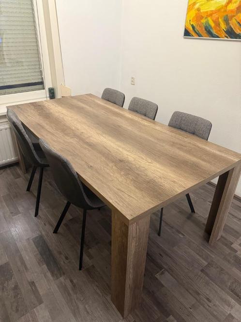 Eettafel, Huis en Inrichting, Tafels | Eettafels, Gebruikt, 50 tot 100 cm, 200 cm of meer, Vijf personen of meer, Rechthoekig