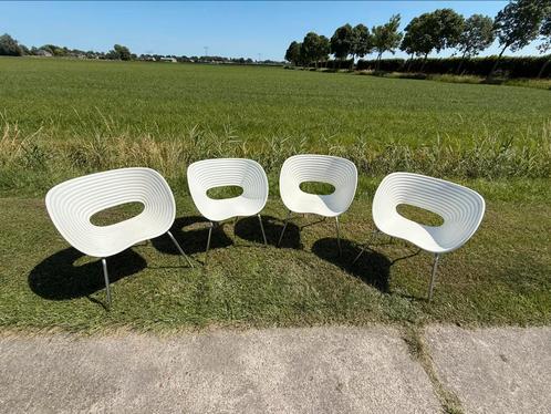 Vitra Tom Vac, Huis en Inrichting, Stoelen, Zo goed als nieuw, Vijf, Zes of meer stoelen, Wit, Ophalen of Verzenden