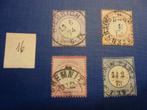 Deutsche Reich.  4 betere nrs ,  gebruikt , super stempels, Ophalen of Verzenden, Buitenland