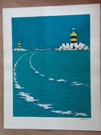Jack Hellinga Zeefdruk Scheveningen 1978, Antiek en Kunst, Kunst | Litho's en Zeefdrukken, Verzenden