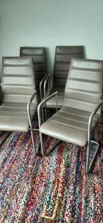 4 eetkamer stoelen, camel kleur, Huis en Inrichting, Stoelen, Ophalen, Zo goed als nieuw