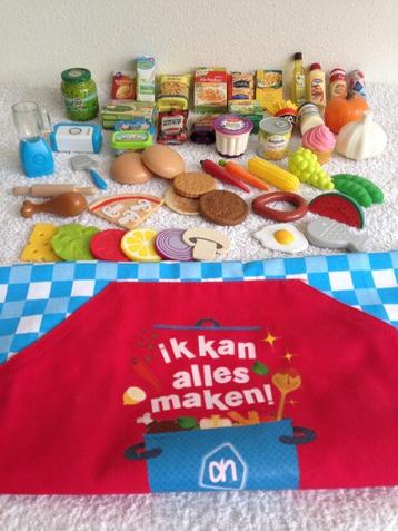 🛒56 Verschillende AH mini boodschappen & Keukenschortje.  beschikbaar voor biedingen