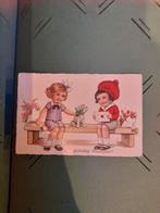 Kinderkaart Gelukkig Nieuwjaar 1929, Ophalen of Verzenden, 1920 tot 1940, Gelopen, Feest(dag)