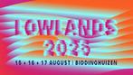 Lowlands Tickets 2x & Gllamcamp Sahara 4p, Tickets en Kaartjes, Evenementen en Festivals, Drie personen of meer