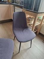 GRATIS JYSK eetkamerstoelen grijs (4stks), Huis en Inrichting, Stoelen, Ophalen, Gebruikt, Vier, Stof