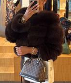 BROWN FUR COAT (BONTJAS) XS/XXL, Ophalen of Verzenden, Zo goed als nieuw, Maat 34 (XS) of kleiner, Bruin