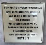 Ketel 1 jenever emaille bord, Antiek en Kunst, Antiek | Emaille, Ophalen of Verzenden