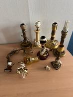 8 diverse verschillende Vintage TAFELLAMPEN Hoogte 24-28 cm, Huis en Inrichting, Gebruikt, Hout, Ophalen of Verzenden, Vintage Landelijk