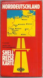 Pl1144 plattegrond shell noord duitsland 1986/88 -, Boeken, Atlassen en Landkaarten, Gelezen, Duitsland, Ophalen of Verzenden