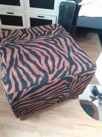 Poef dierenprint, Ophalen, Minder dan 50 cm, Rond, Minder dan 50 cm