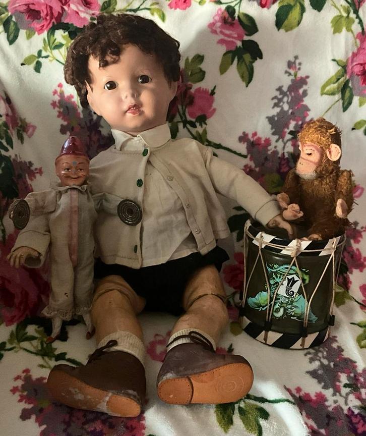 Antieke SFBJ 247 pop Twirp 65 cm groot, Antiek en Kunst, Antiek | Speelgoed, Ophalen of Verzenden