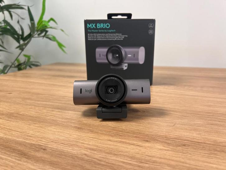 Logitech MX Brio, Computers en Software, Webcams, Zo goed als nieuw, Bedraad, ChromeOS, MacOS, Windows, Monitorclip, Facetracking