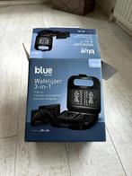 Albert Heijn Blue wafelijzer 3 in 1, Ophalen of Verzenden, Uitneembare platen, Zo goed als nieuw