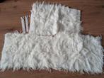 Stukjes nep vacht met 2 ritsen, Blauw, Ophalen of Verzenden, Zo goed als nieuw, 30 tot 120 cm