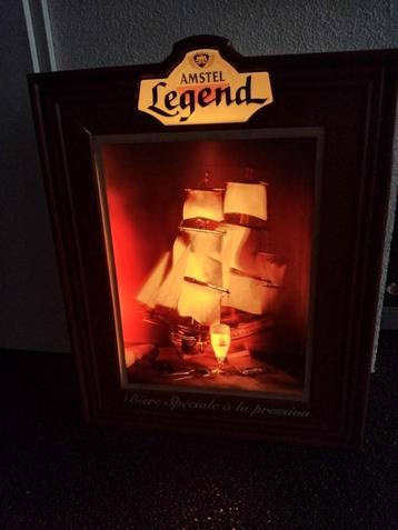 Uit inboedel: 3D Amstel Legend Lichtreklame, perfecte staat beschikbaar voor biedingen