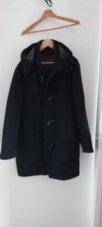 Wollen jas Vintage   heren maat L, Ophalen of Verzenden, Zo goed als nieuw, Maat 52/54 (L), Zwart