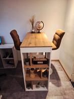 Bartafel Drake 2xbarstoelen cocktailset 4 glazen Hama tripod, Huis en Inrichting, Barkrukken, Ophalen, In hoogte verstelbaar, 60 tot 90 cm