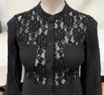 DKNY Donna Karan New York zwarte bloemen kanten knoop jurk, Kleding | Dames, Jurken, Zwart, Ophalen of Verzenden, Zo goed als nieuw