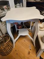 Leuke vorm oude eiken tafel met klein ondertafeltje/sierpote, Ophalen