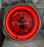 Coka cola klok met neon. Geheel kunststof, Verzamelen, Reclamebord, Ophalen of Verzenden, Zo goed als nieuw