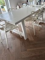 Massief Houten Eettafel 90x230 cm, Huis en Inrichting, Tafels | Eettafels, Gebruikt, 200 cm of meer, Vijf personen of meer, Rechthoekig