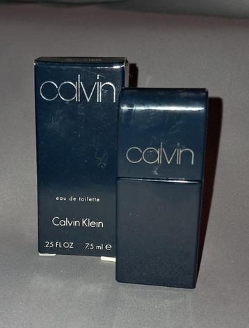 Volle Parfum Miniatuur - Calvin klein Calvin + Doosje beschikbaar voor biedingen