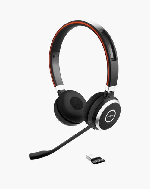 Jabra Evolve 65 SE, Computers en Software, Headsets, Zo goed als nieuw, On-ear, Draadloos, Inklapbare microfoon, Mute-functie