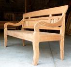 Unieke antieke stationsbank teak hout RB12 tuin bank bali, Ophalen of Verzenden