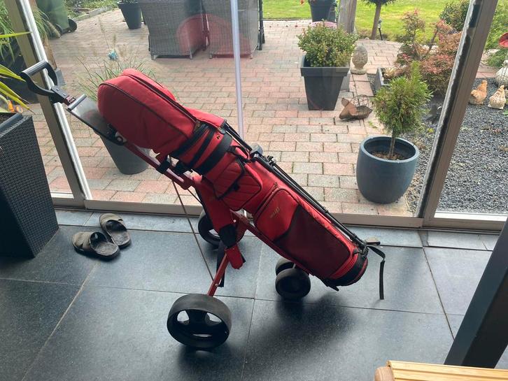 Dames Golftas met trolley - verhuizing, Sport en Fitness, Golf, Gebruikt, Set, Overige merken, Ophalen