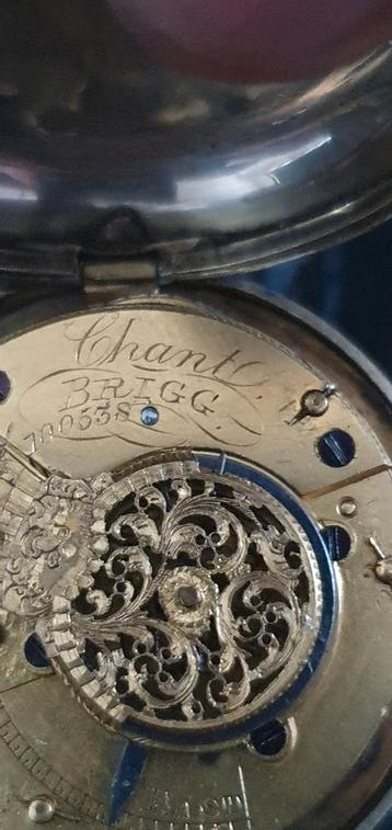 Zakhorloge zilver engels van voor 1850 beschikbaar voor biedingen