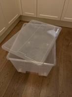 Grote (130 liter!) Ikea Samla plastic bak op wieltjes, Doe-het-zelf en Verbouw, Kratten en Dozen, Ophalen, Gebruikt, 60 cm of meer