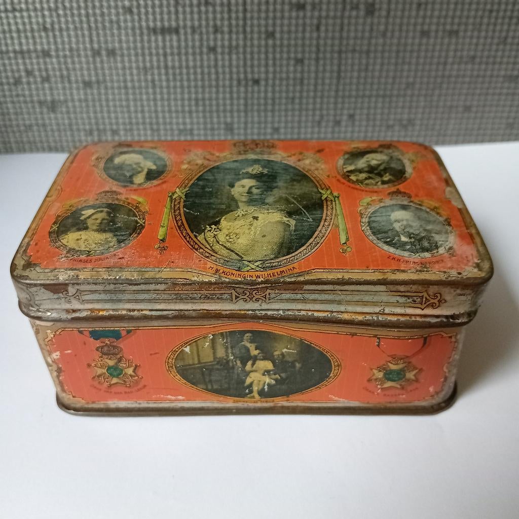 wilhelmina koningshuis blik, Verzamelen, Blikken, Ophalen of Verzenden, Gebruikt, Overige