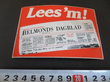 sticker Helmond Lees 'm Helmonds Dagblad  beschikbaar voor biedingen