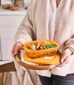 Tupperware rechthoekige lunchbox vakjesbord magnetron bak 1L, Ophalen of Verzenden, Nieuw, Overige typen