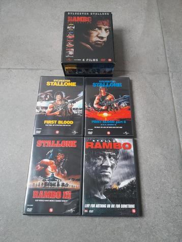 RAMBO collection 4dvd's Sylvester Stallone. zgan. beschikbaar voor biedingen