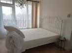 Leirvik IKEA bed 160x200cm wit bedframe, Ophalen, Gebruikt, Wit, Romantisch
