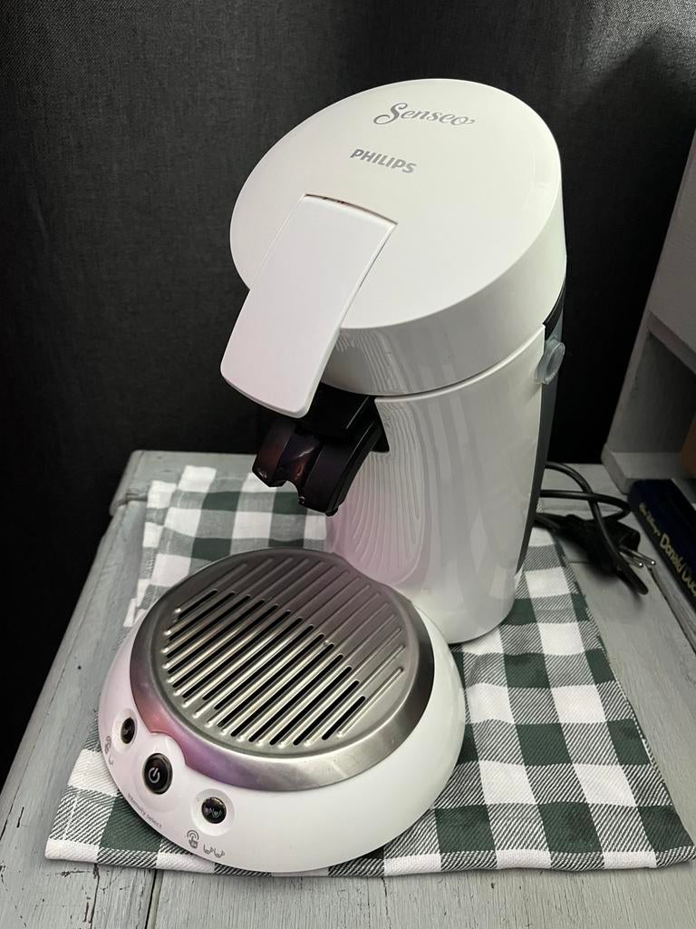 Senseo Koffiezetapparaat in Mooie Kleur Wit - Prima Staat, Verzenden, Zo goed als nieuw, Koffiemachine, Afneembaar waterreservoir
