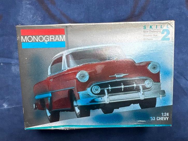 Monogram '53 Chevy 1:24 Bouwdoos - Gedeeltelijk Gebouwd, Hobby en Vrije tijd, Modelbouw | Auto's en Voertuigen, Gebruikt, Auto