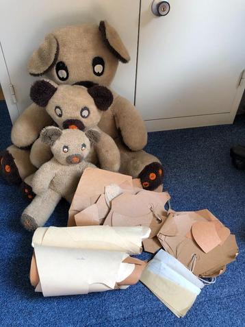 Patronen van beren en honden beren mogen ook mee als voorbee beschikbaar voor biedingen