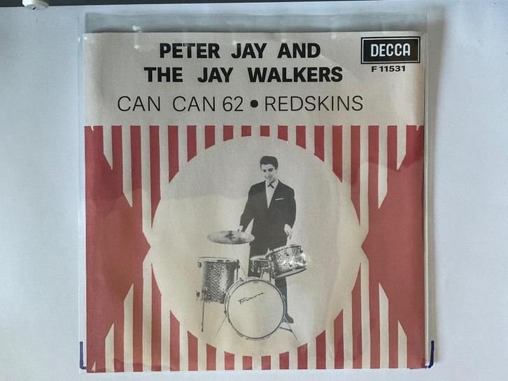 PETER JAY AND THE JA WALKERS: CAN CAN 62 - REDSKINS VG+, Cd's en Dvd's, Vinyl Singles, Gebruikt, Single, Pop, 7 inch, Ophalen of Verzenden