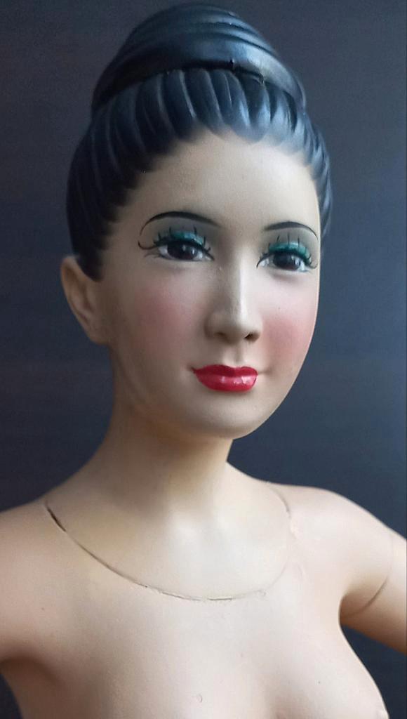 grote beeld oosterse vrouw die danst in yogapositi ca. 40 cm, Verzamelen, Beelden en Beeldjes, Ophalen of Verzenden