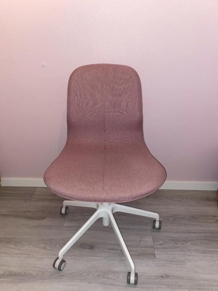 Bureaustoel LÅNGFJÄLL roze (IKEA), Huis en Inrichting, Bureaustoelen, Zo goed als nieuw, Bureaustoel, Roze, Ophalen