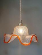 Florale lamp gemaakt uit glaspasta eind jaren 50 uit Murano, Gebruikt, Ophalen of Verzenden, Glas, Minder dan 50 cm