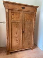 Grenen kast, 2 deuren, 1 lade, Antiek en Kunst, Antiek | Meubels | Kasten, Ophalen